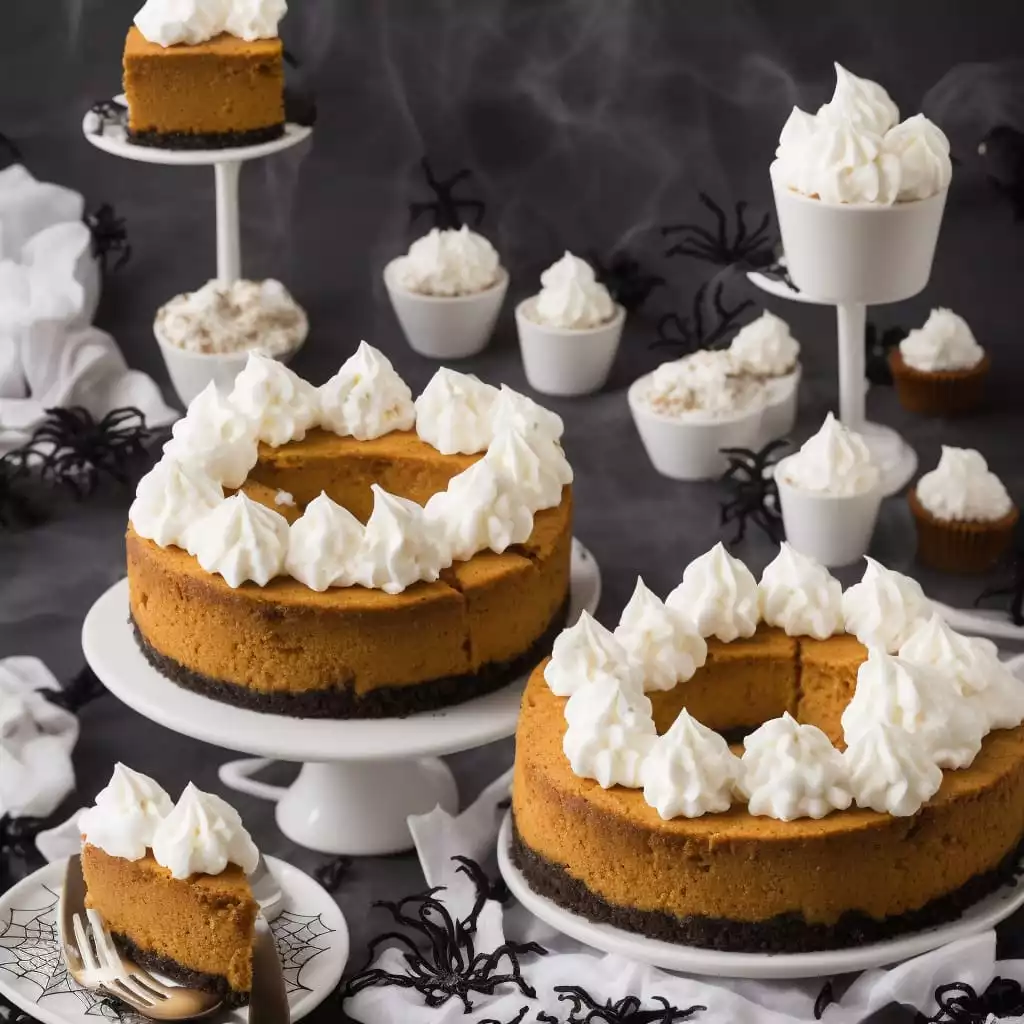 Halloween Marshmallow Cheesecake